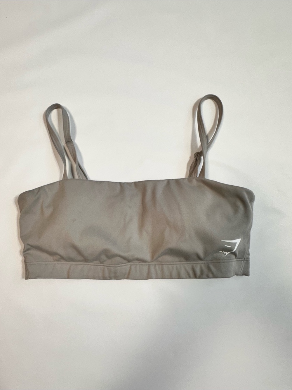 Gymshark Taupe Slim-Strap Sports Bralette